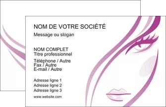 personnaliser modele de carte de visite institut de beaute coiffure coiffeuse salon de coiffure MLGI21327