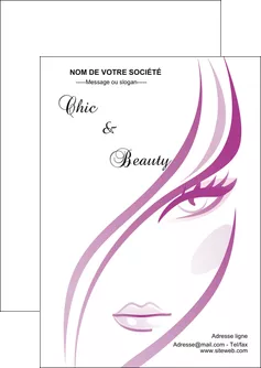 modele en ligne flyers institut de beaute coiffure coiffeuse salon de coiffure MLGI21329