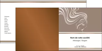 realiser depliant 2 volets  4 pages  institut de beaute beaute coiffure soin MLGI21443