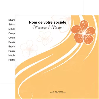 imprimer flyers institut de beaute coiffure coiffeuse salon de coiffure MLGI21717