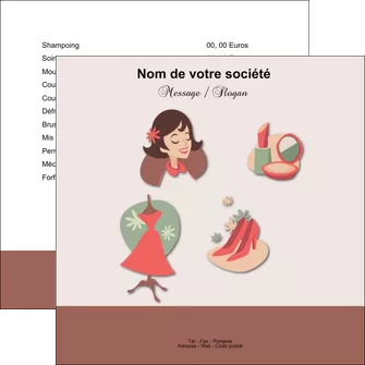 personnaliser modele de flyers cosmetique beaute soins salon de beaute MLGI21863