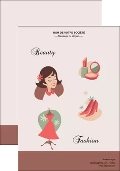 exemple flyers cosmetique beaute soins salon de beaute MLGI21865