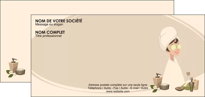 faire carte de correspondance centre esthetique  beaute soins esthetique MLGI22007