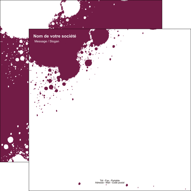 impression flyers design abstrait artistique MLIP22181