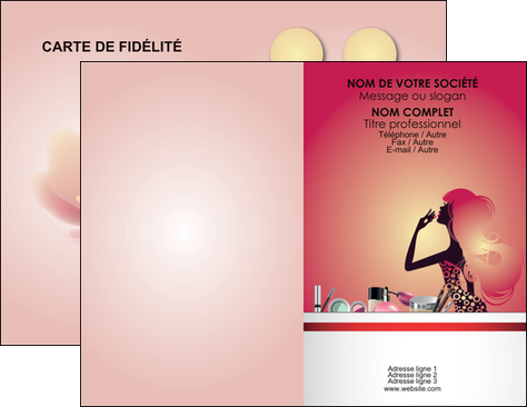 creer modele en ligne carte de visite cosmetique beaute coiffure soin MLGI22377