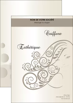 personnaliser maquette flyers institut de beaute beaute coiffure soin MLGI22681