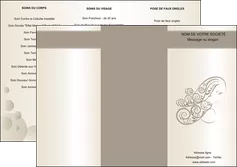 maquette en ligne a personnaliser depliant 3 volets  6 pages  institut de beaute beaute coiffure soin MLGI22683