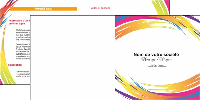 modele en ligne depliant 2 volets  4 pages  abstrait design texture MLIGLU22835