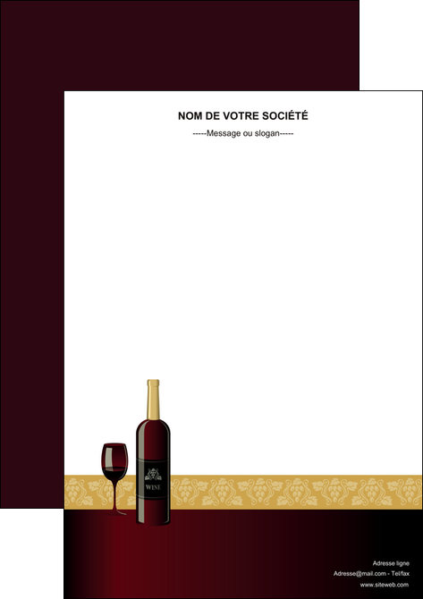 imprimer affiche vin commerce et producteur vin vignoble bouteille de vin MLIP23263