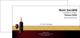 personnaliser maquette carte de correspondance vin commerce et producteur vin vignoble bouteille de vin MLIGBE23265