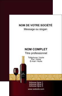 creation graphique en ligne carte de visite vin commerce et producteur vin vignoble bouteille de vin MIDLU23279