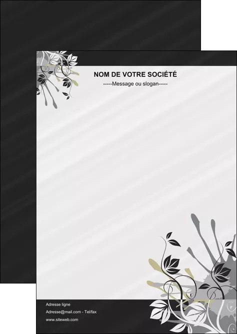 personnaliser maquette flyers fleuriste et jardinage fleurs fleuriste jardin MIFLU23437