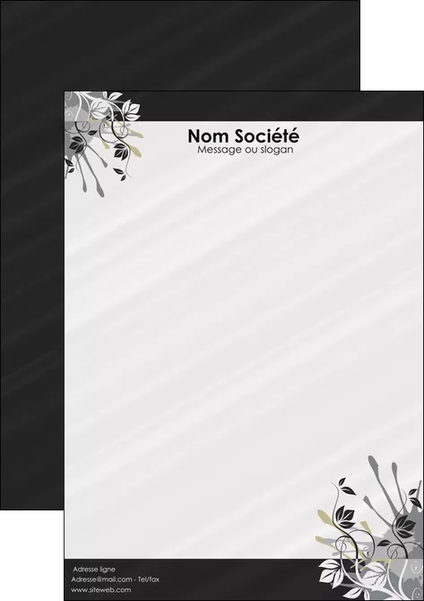 exemple tete de lettre fleuriste et jardinage fleurs fleuriste jardin MIFLU23445