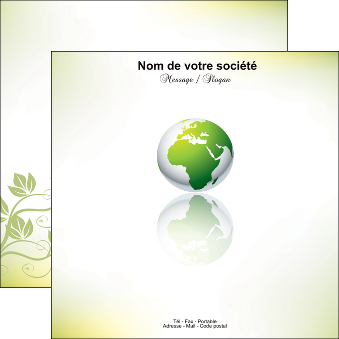 exemple flyers paysage nature nature verte ecologie MID23545