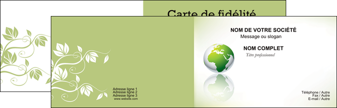 modele carte de visite paysage nature nature verte ecologie MIF23555