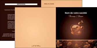 exemple depliant 2 volets  4 pages  bar et cafe et pub cafe cafe noir cafe delices MLGI23583