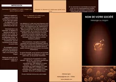 exemple depliant 3 volets  6 pages  bar et cafe et pub cafe cafe noir cafe delices MLGI23585