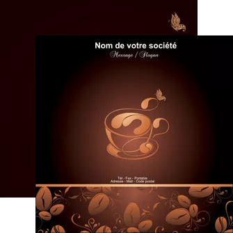 maquette en ligne a personnaliser flyers bar et cafe et pub cafe cafe noir cafe delices MLGI23595