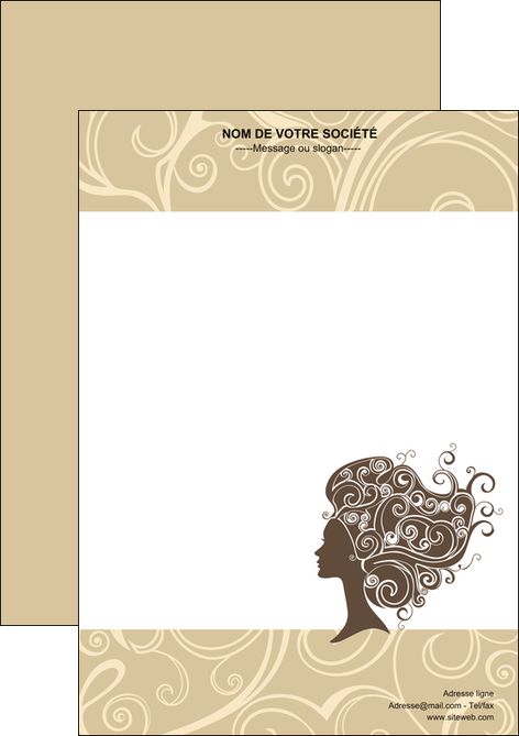 maquette en ligne a personnaliser flyers institut de beaute beaute coiffure soin MLGI24213