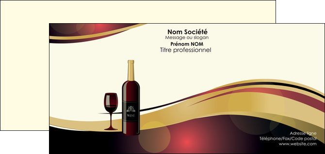 maquette en ligne a personnaliser carte de correspondance vin commerce et producteur vin vignoble bouteille de vin MIFCH24293