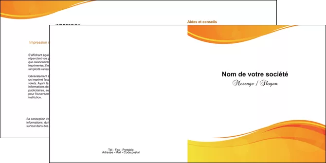 cree depliant 2 volets  4 pages  texture contexture structure MIFBE24429