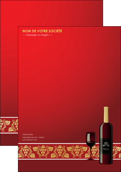 personnaliser maquette affiche vin commerce et producteur vin vignoble bouteille de vin MID25269