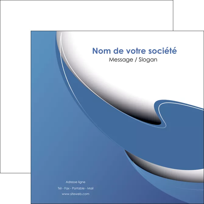 personnaliser maquette flyers ure en  bleu pastel courbes fluides MID25299