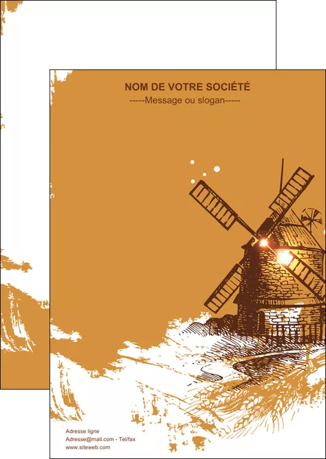 personnaliser modele de flyers boulangerie boulangerie boulange boulanger MIFBE25391