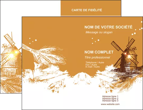 faire modele a imprimer carte de visite boulangerie boulangerie boulange boulanger MLGI25399