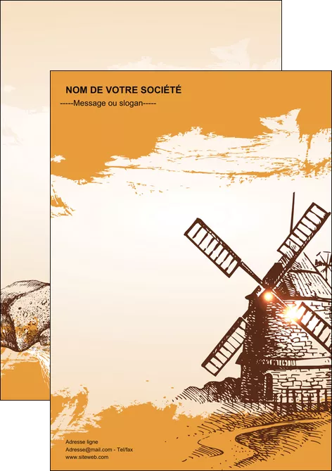 faire flyers bar et cafe et pub boulangerie boulange boulanger MIFCH25425