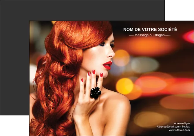 exemple affiche centre esthetique  coiffure coiffeur coiffeuse MLGI25505
