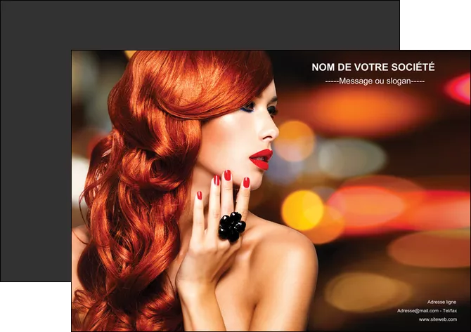 impression affiche centre esthetique  coiffure coiffeur coiffeuse MIFBE25511