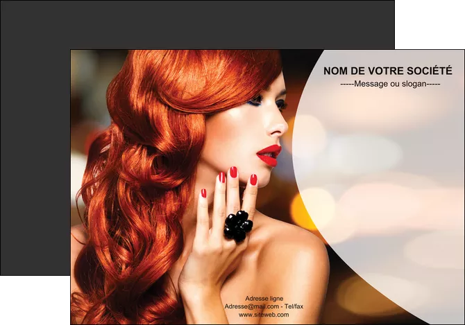 imprimerie affiche centre esthetique  coiffure coiffeur coiffeuse MLGI25563