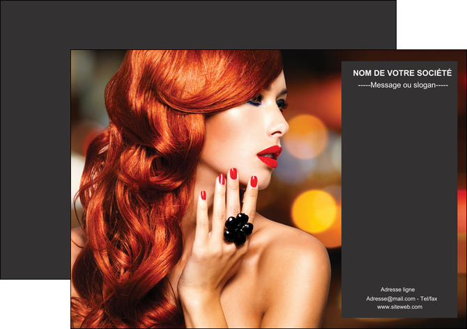 modele en ligne flyers centre esthetique  coiffure coiffeur coiffeuse MIFLU25689