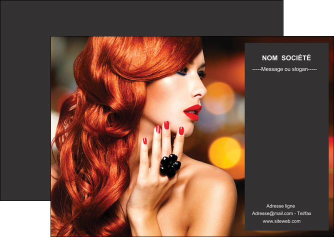 modele en ligne flyers centre esthetique  coiffure coiffeur coiffeuse MIFCH25693