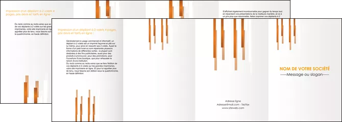 realiser depliant 4 volets  8 pages  texture contexture structure MIFLU25697