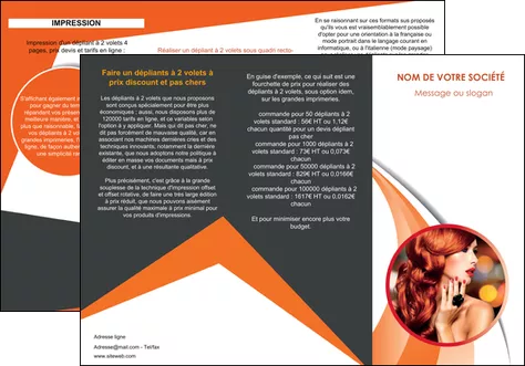 creation graphique en ligne depliant 3 volets  6 pages  centre esthetique  coiffure coiffeur coiffeuse MID25805
