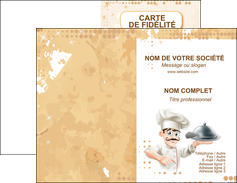 personnaliser maquette carte de visite boulangerie restaurant restauration restaurateur MLIP25827