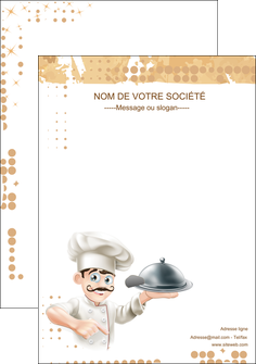 personnaliser maquette affiche boulangerie restaurant restauration restaurateur MIDCH25831