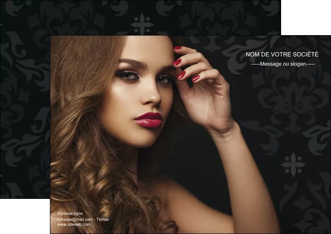 modele affiche cosmetique coiffure salon salon de coiffure MLGI25993