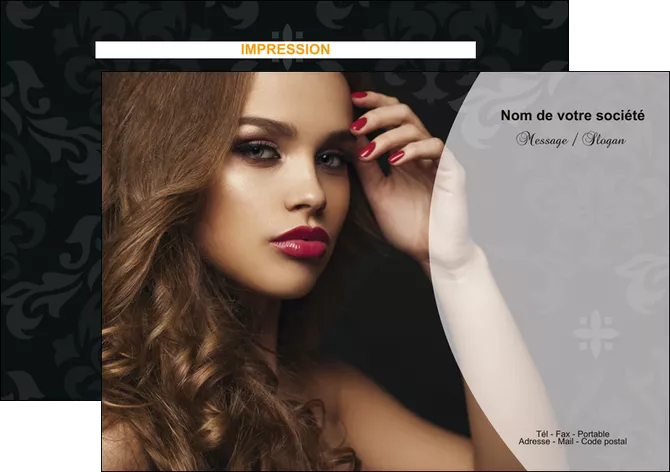 impression flyers cosmetique coiffure salon salon de coiffure MLGI26067