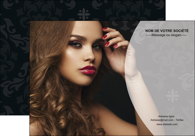 creation graphique en ligne affiche cosmetique coiffure salon salon de coiffure MIF26069