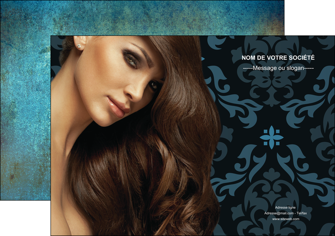 creation graphique en ligne affiche centre esthetique  coiffure salon de coiffure beaute MLIP26289