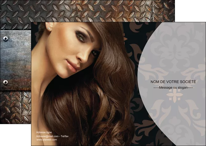 exemple affiche centre esthetique  coiffure coiffeur coiffeuse MLGI26319