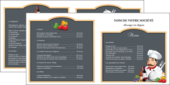 faire modele a imprimer depliant 2 volets  4 pages  metiers de la cuisine menu restaurant restaurant francais MLGI26427