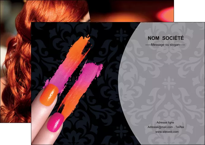 maquette en ligne a personnaliser flyers cosmetique beaute ongles beaute des ongles MLGI26513