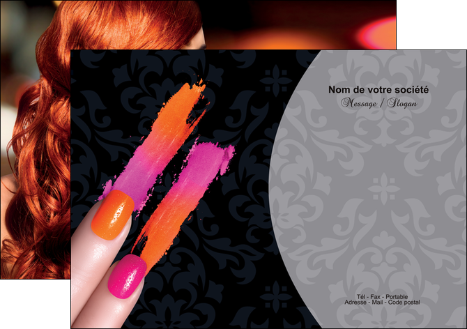 creer modele en ligne flyers cosmetique beaute ongles beaute des ongles MFLUOO26515