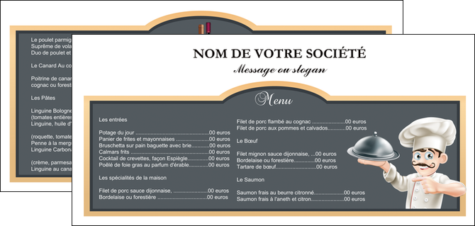 maquette en ligne a personnaliser flyers metiers de la cuisine c MID26533