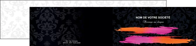 creation graphique en ligne depliant 2 volets  4 pages  cosmetique mode beaute salon MLIGLU26681