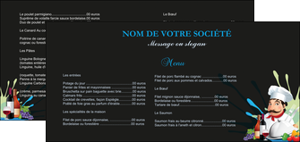 exemple flyers metiers de la cuisine menu restaurant restaurant francais MID26865